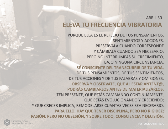 Eleva tu frecuencia vibratoria